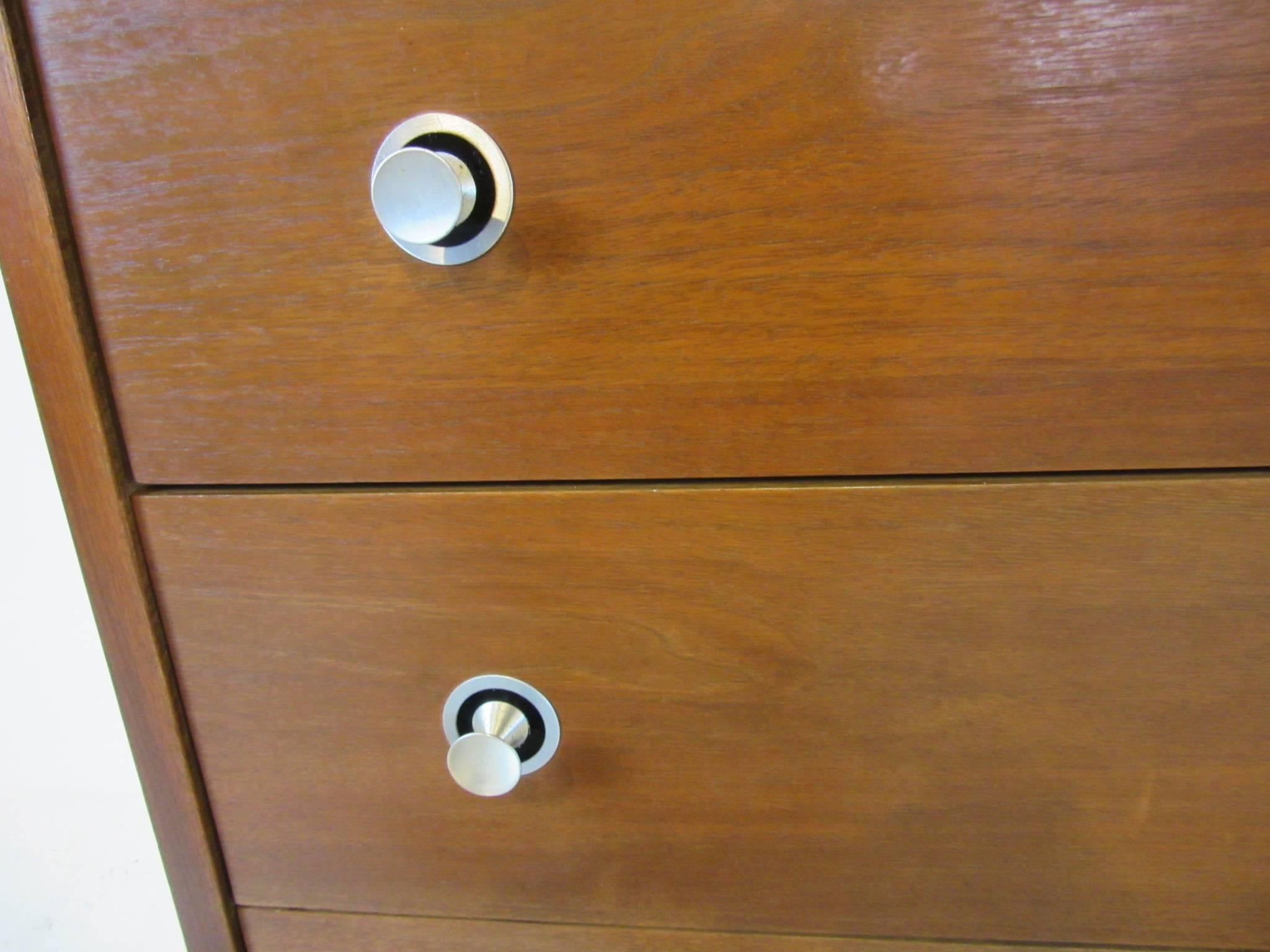 Mid-Century Modern Walnut and Rosewood Mid-Century Dresser Chest by Stanley Furniture