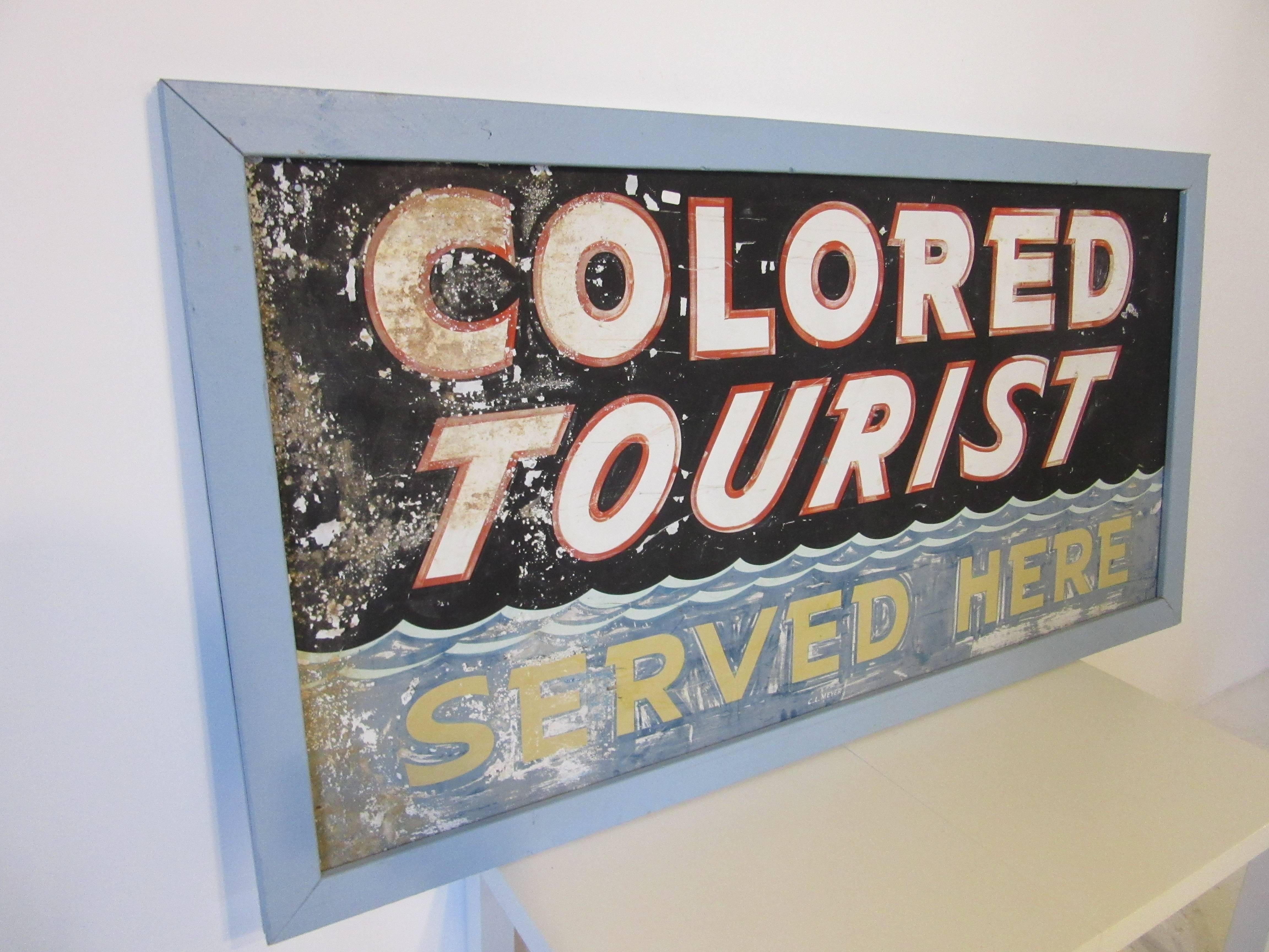 Rare and Historical Colored Tourist Highway Sign 2