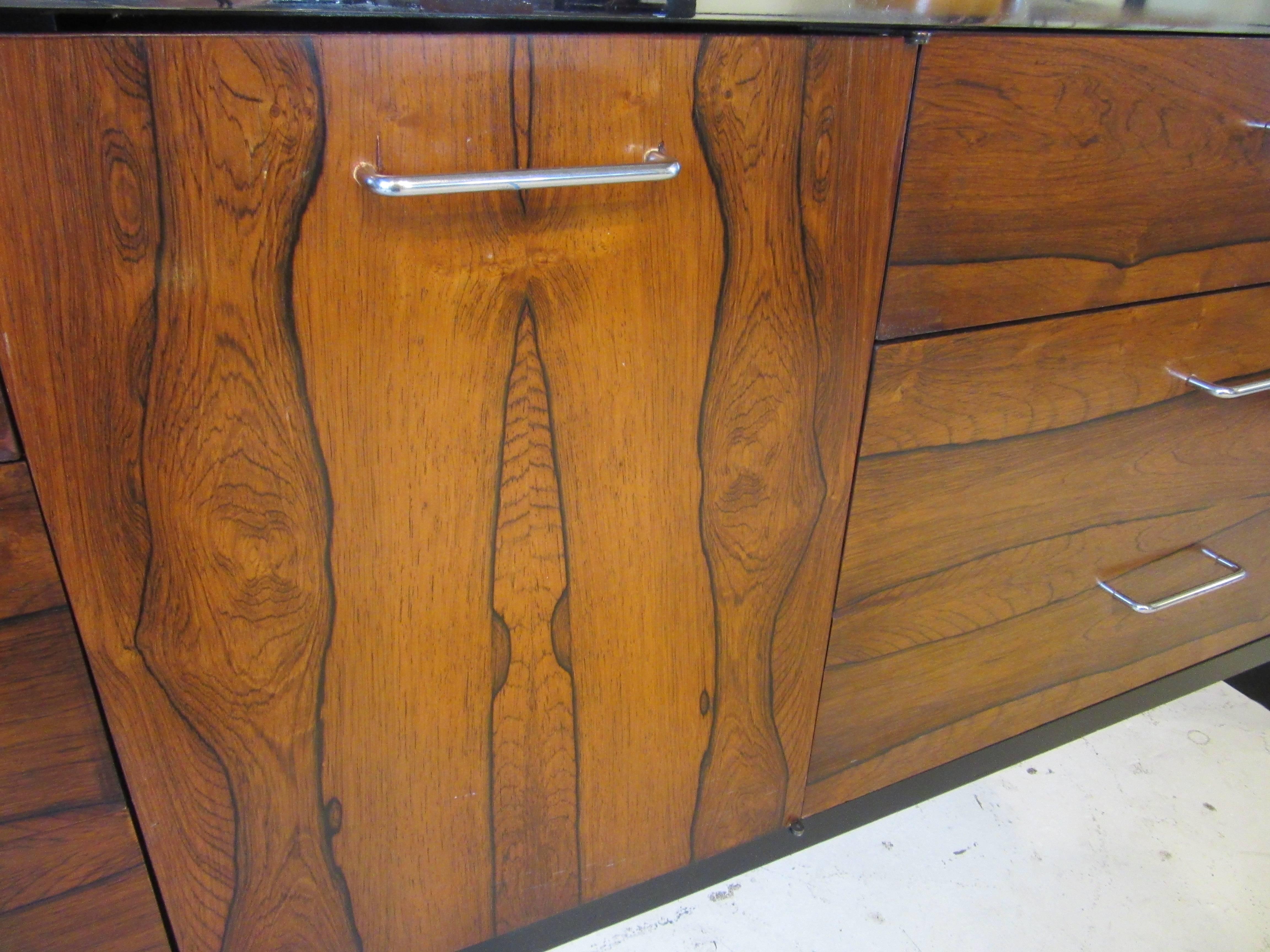 Milo Baughman Style Brazilian Rosewood Dresser 2