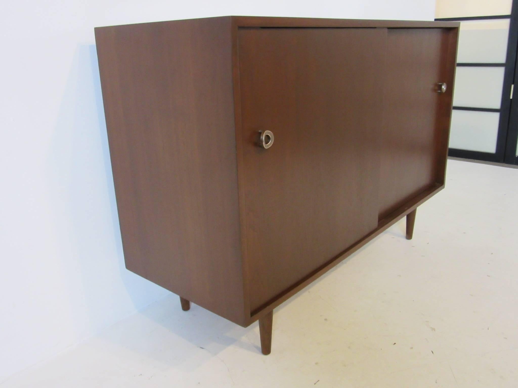 Mid-Century Modern Greta Grossman Walnut Credenza for Glenn of California