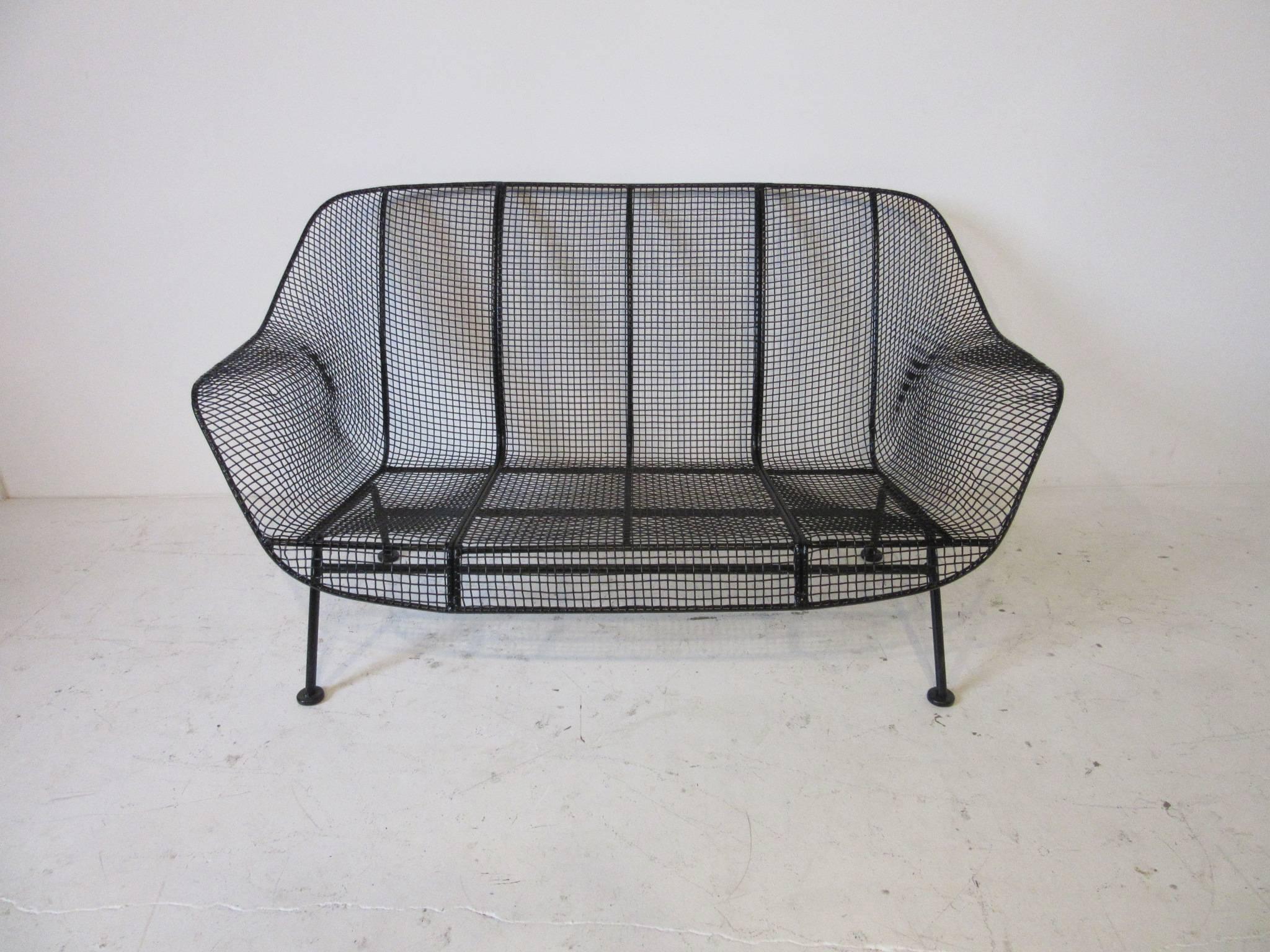 Russell Woodard Sculptura Loveseat in the Manner of Eames 1
