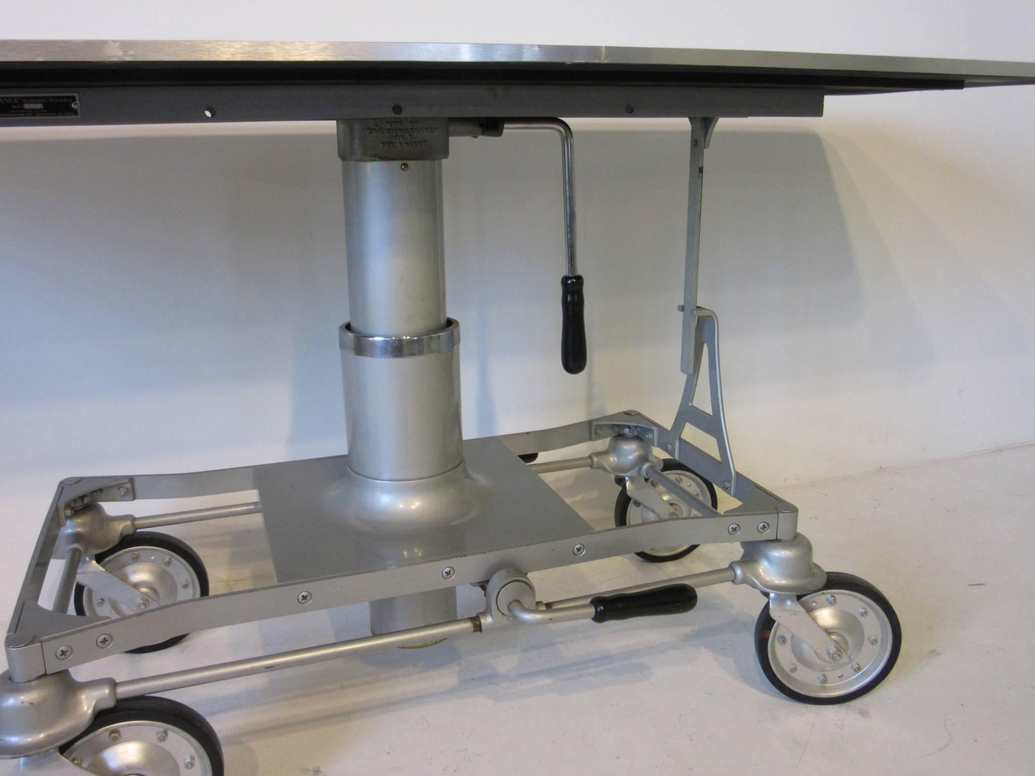 Industrial Machine Age Rolling Bar or Serving Table 1