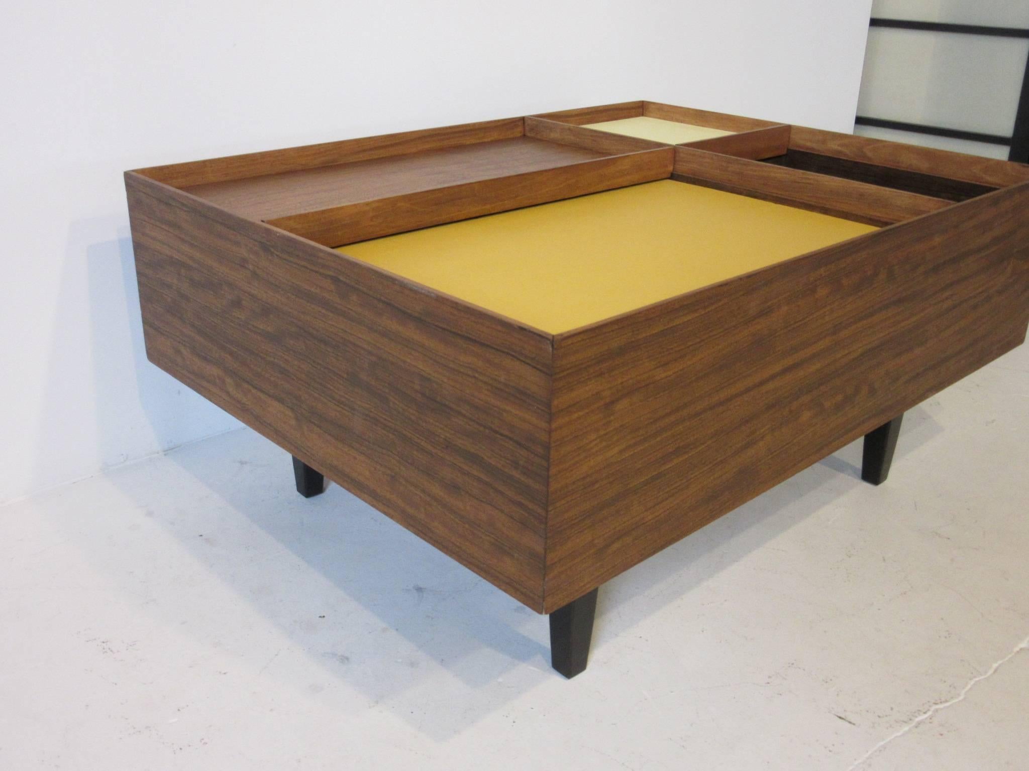 Mid-Century Modern Early Milo Baughman Coffee Table in Exotic Mindoro Wood for Drexel