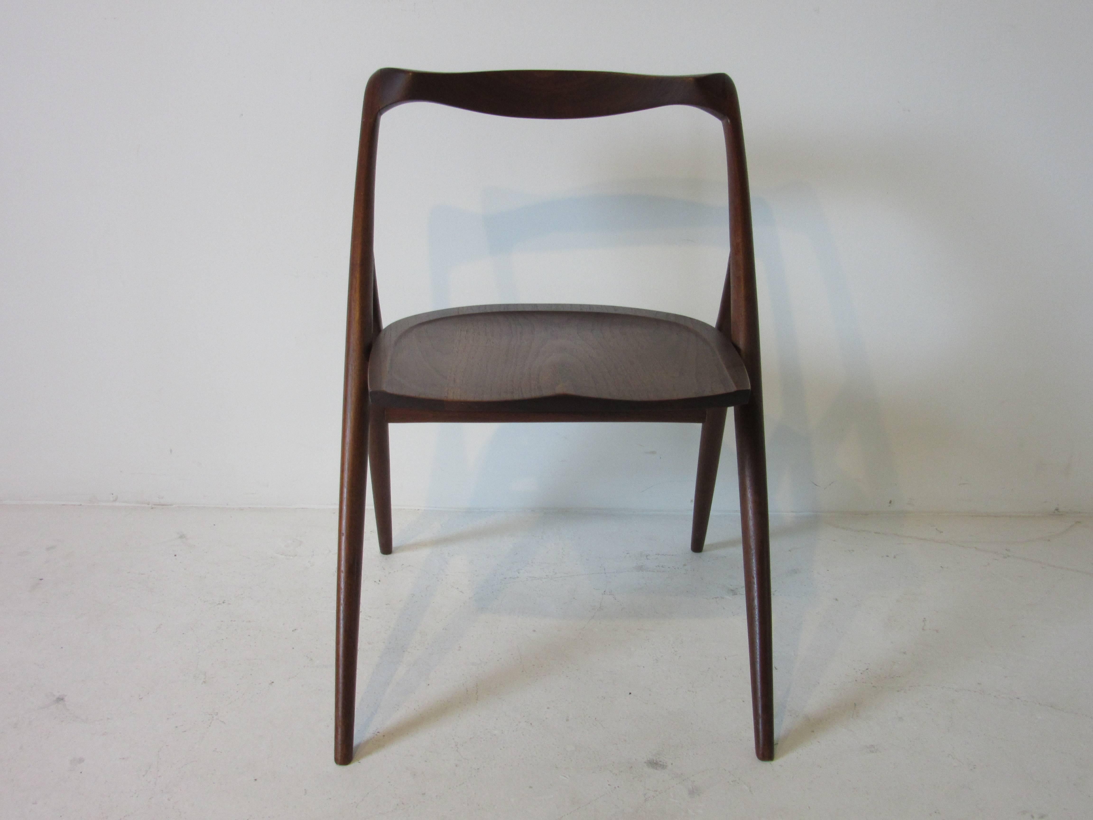 Asian American George Suyeoka Studio Prototype Chair in the Style of Nakashima In Good Condition For Sale In Cincinnati, OH