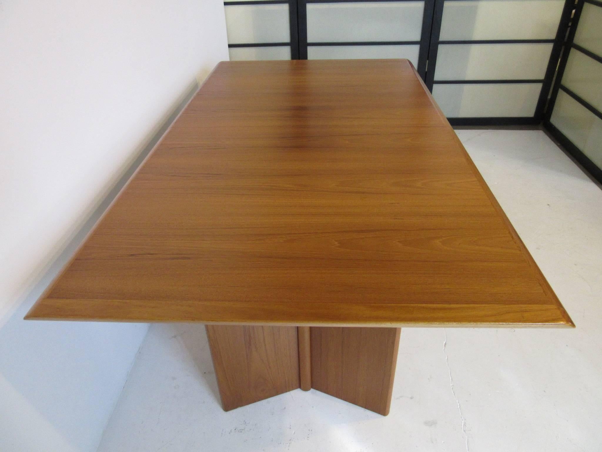 Mid-Century Modern Teak Wood Danish Styled Dining or Conference Table