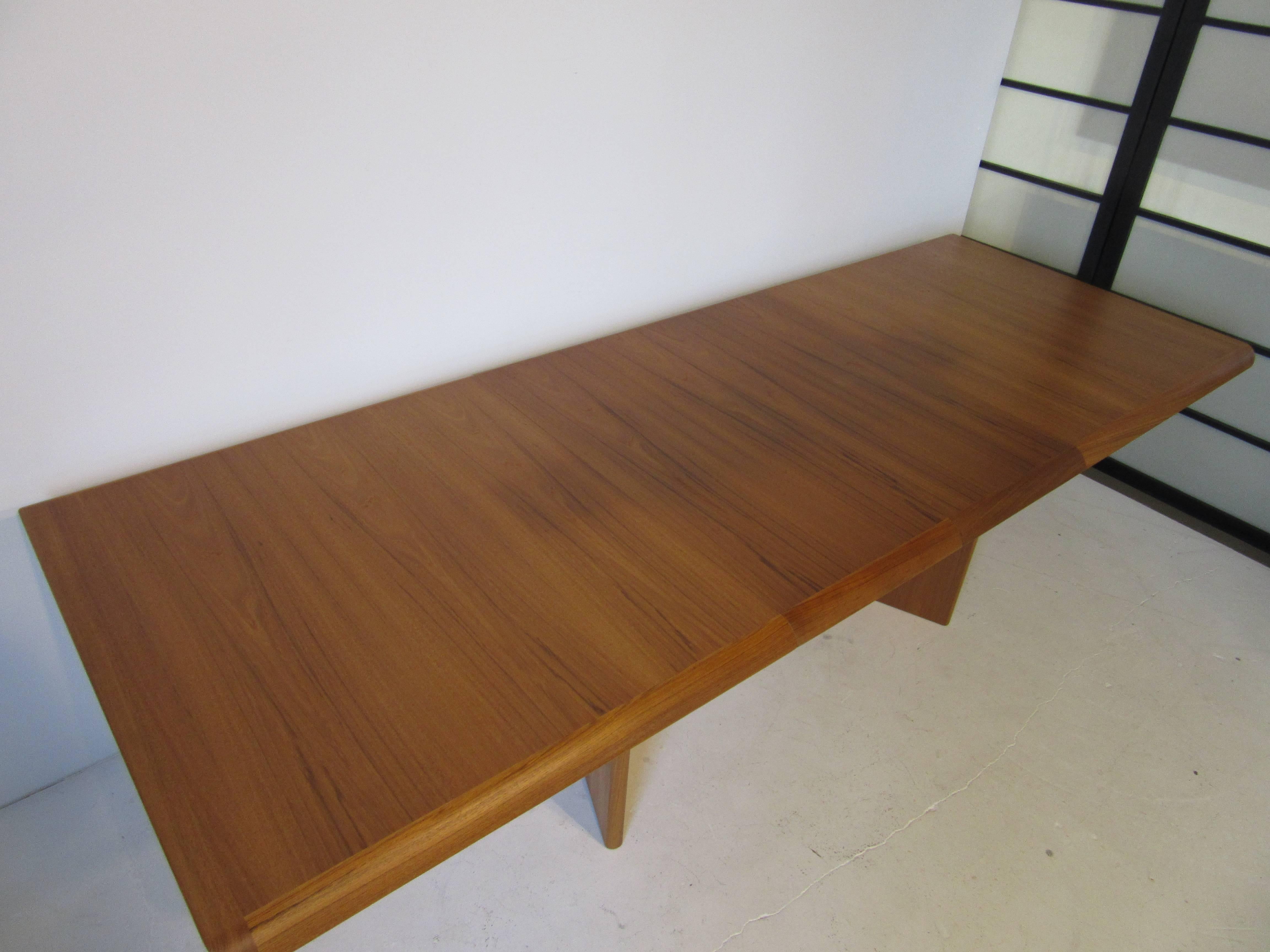 20th Century Teak Wood Danish Styled Dining or Conference Table