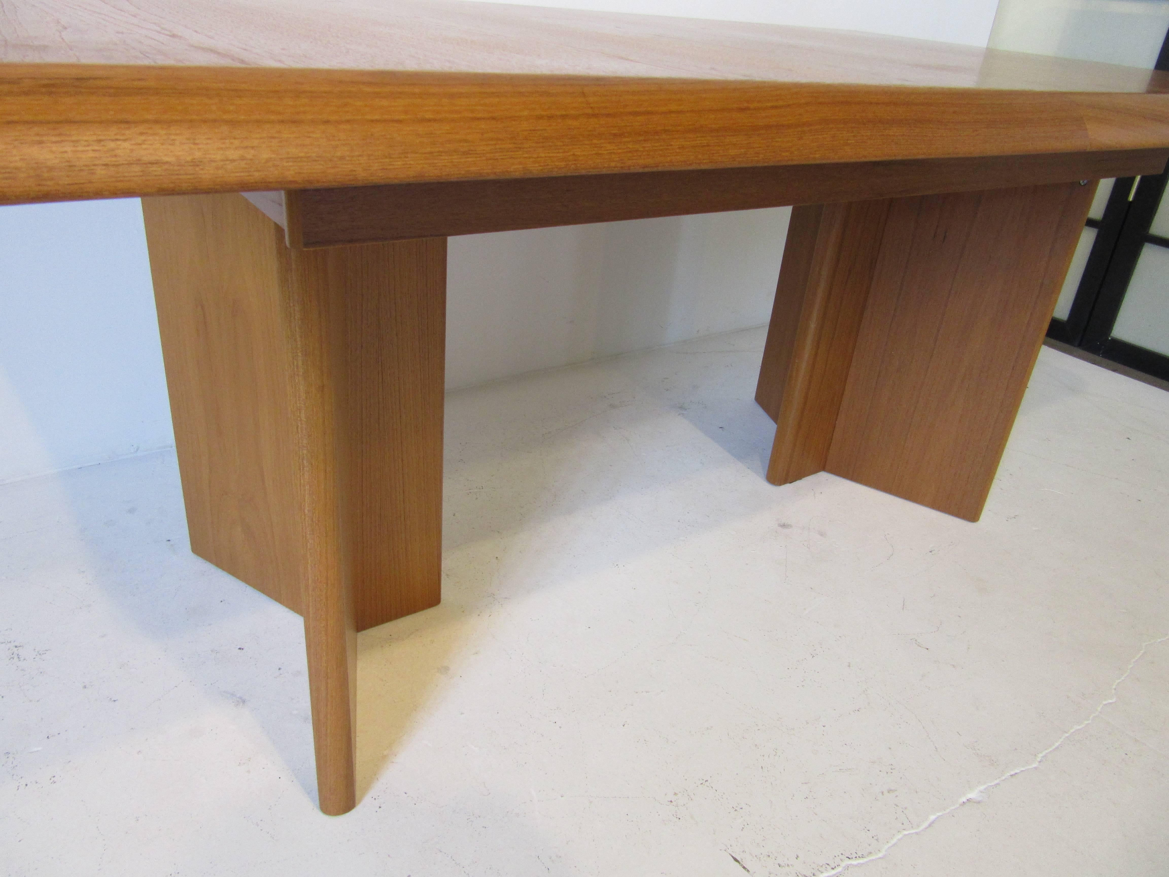 Teak Wood Danish Styled Dining or Conference Table 2