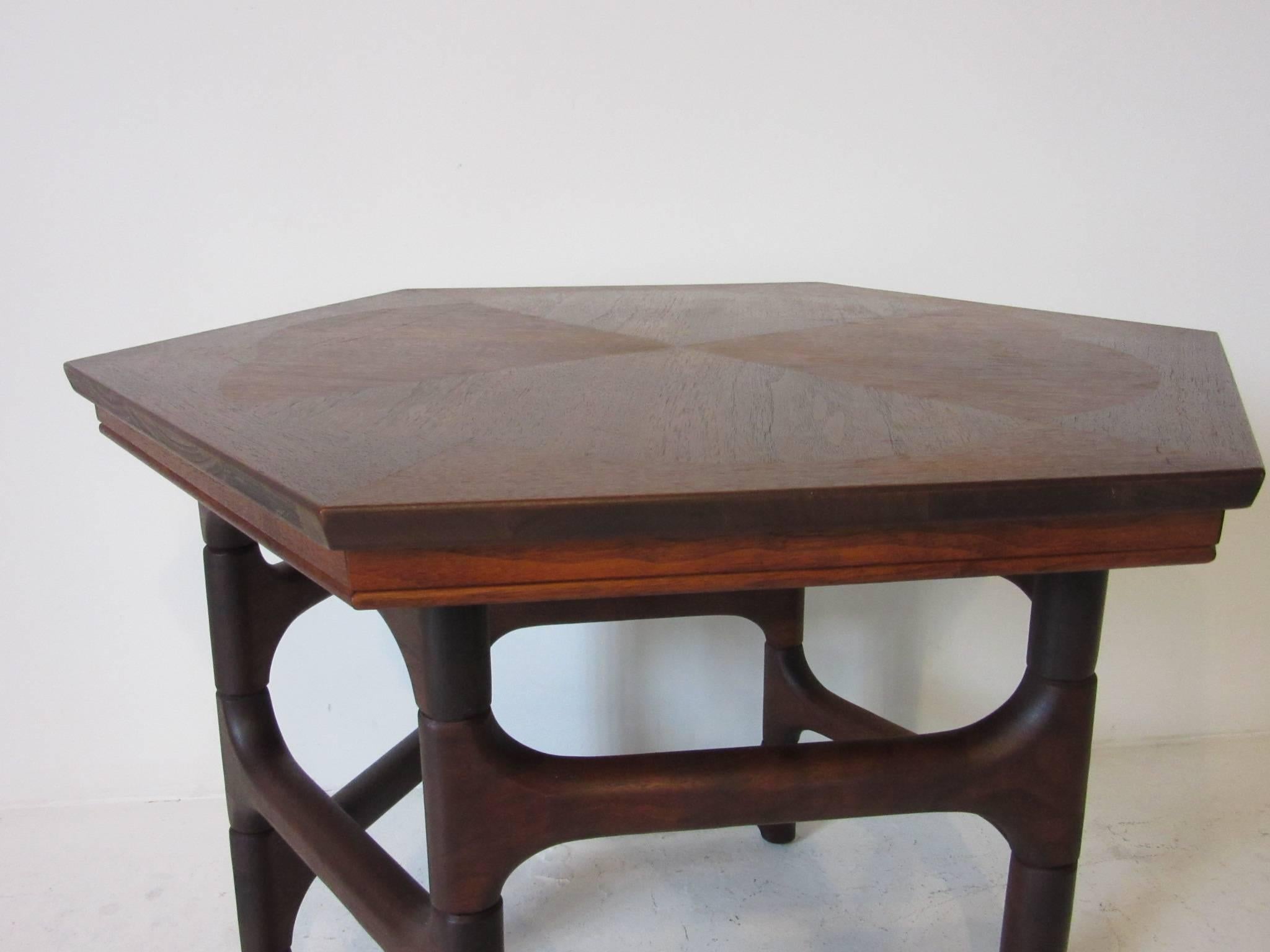 Studio Walnut Side Table in the Style of Pazmino, Coffey, Nakashima and Powell In Good Condition In Cincinnati, OH