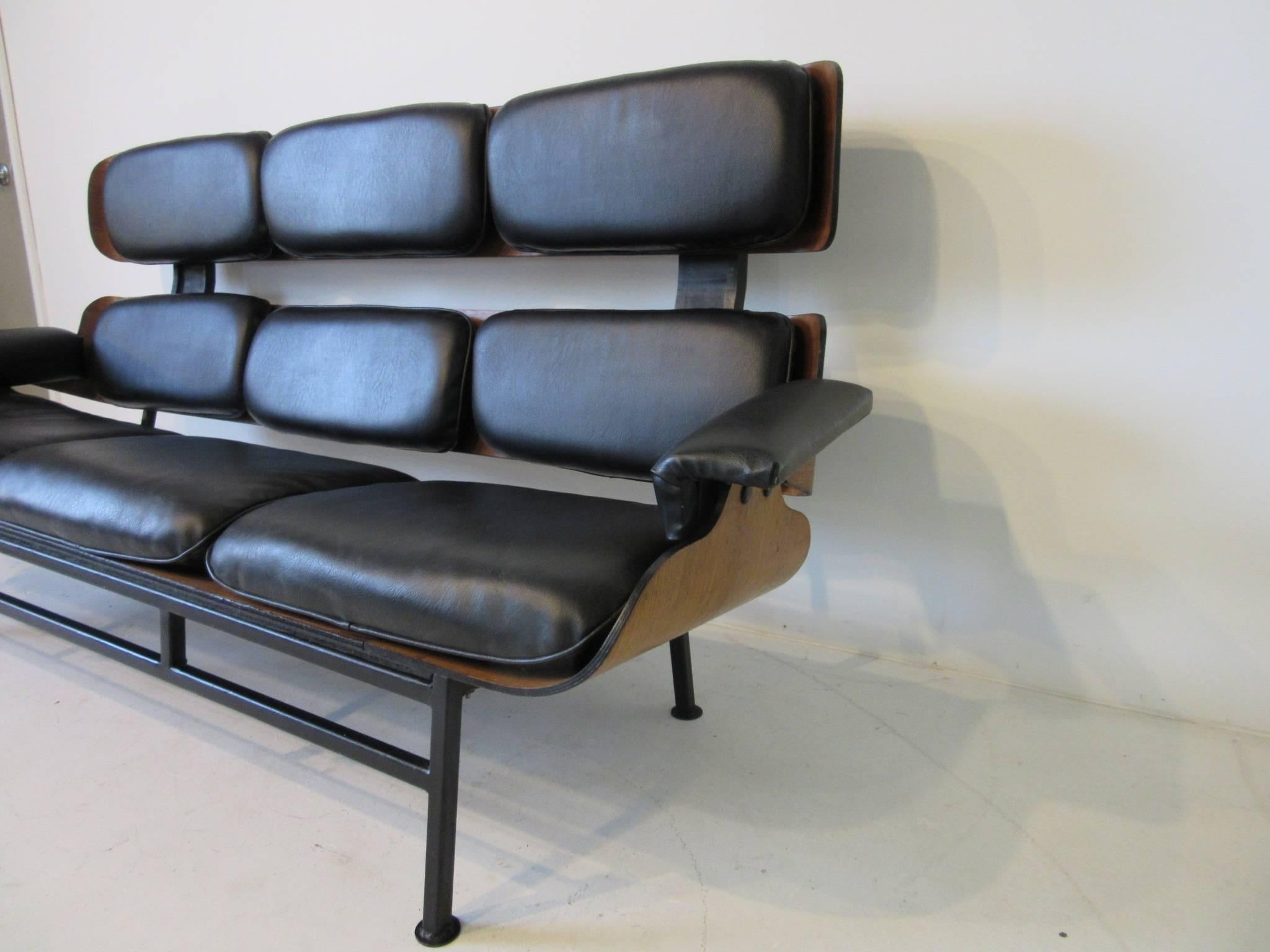 Mid-Century Modern Prototype George Mulhauser Plycraft Sofa Very Rare