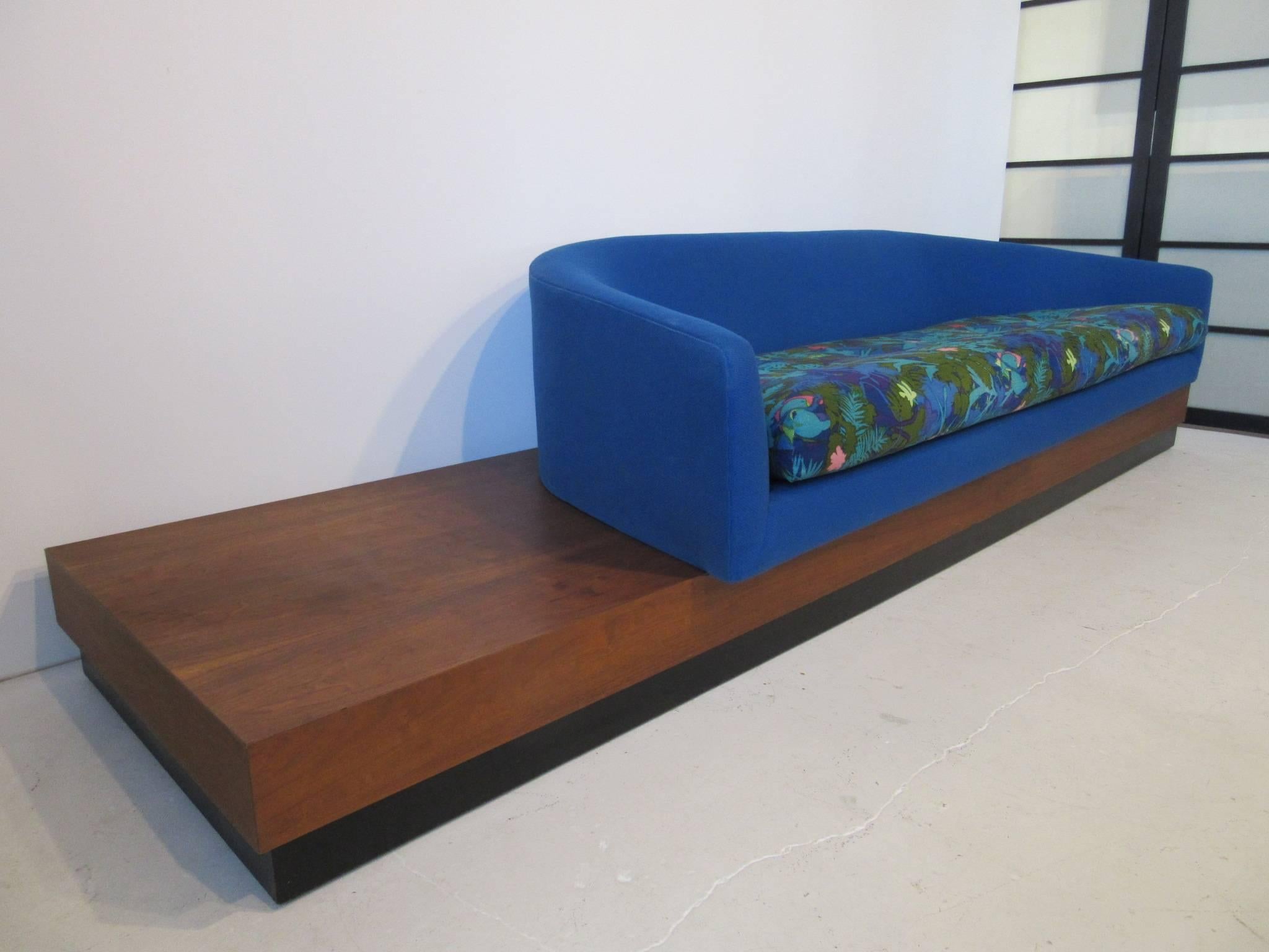American Adrian Pearsall Two-Piece Platform Sofa