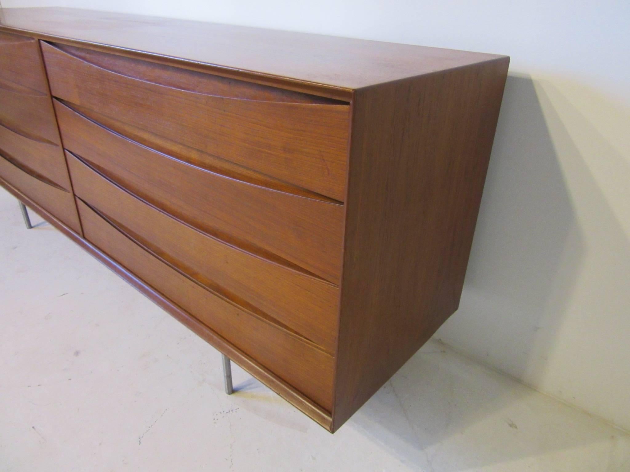 Mid-Century Modern Arne Vodder Teak Wood Dresser Chest by Sibast, Denmark