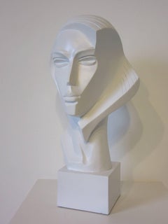 Austin 1980s Große weibliche Kopfskulptur