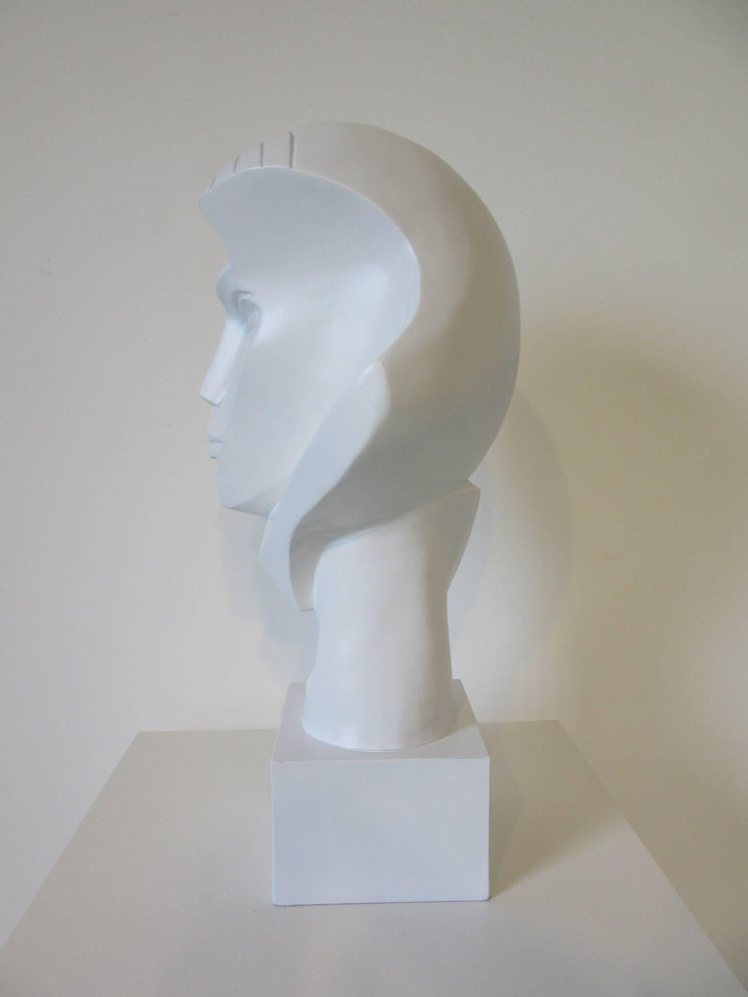 Grande sculpture de tête féminine des années 1980 par Austin Bon état - En vente à Cincinnati, OH