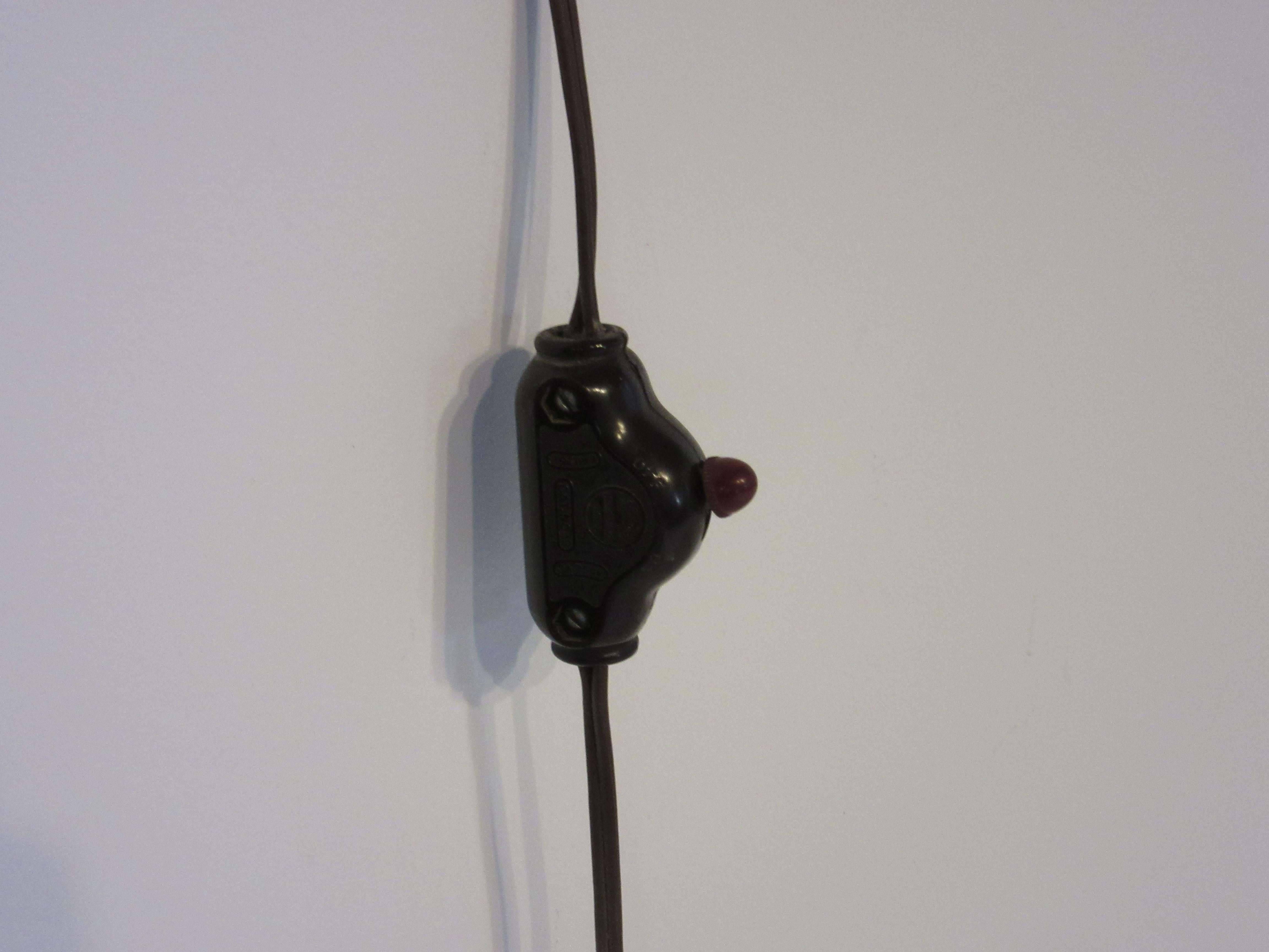 Rare Brass Sculptural Wall Light by Majestic 2