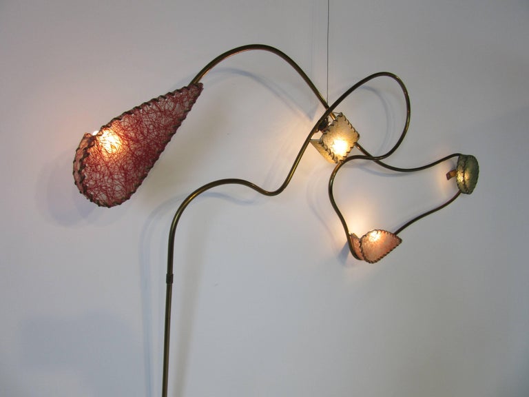 Rare Brass Sculptural Wall Light by Majestic at 1stDibs