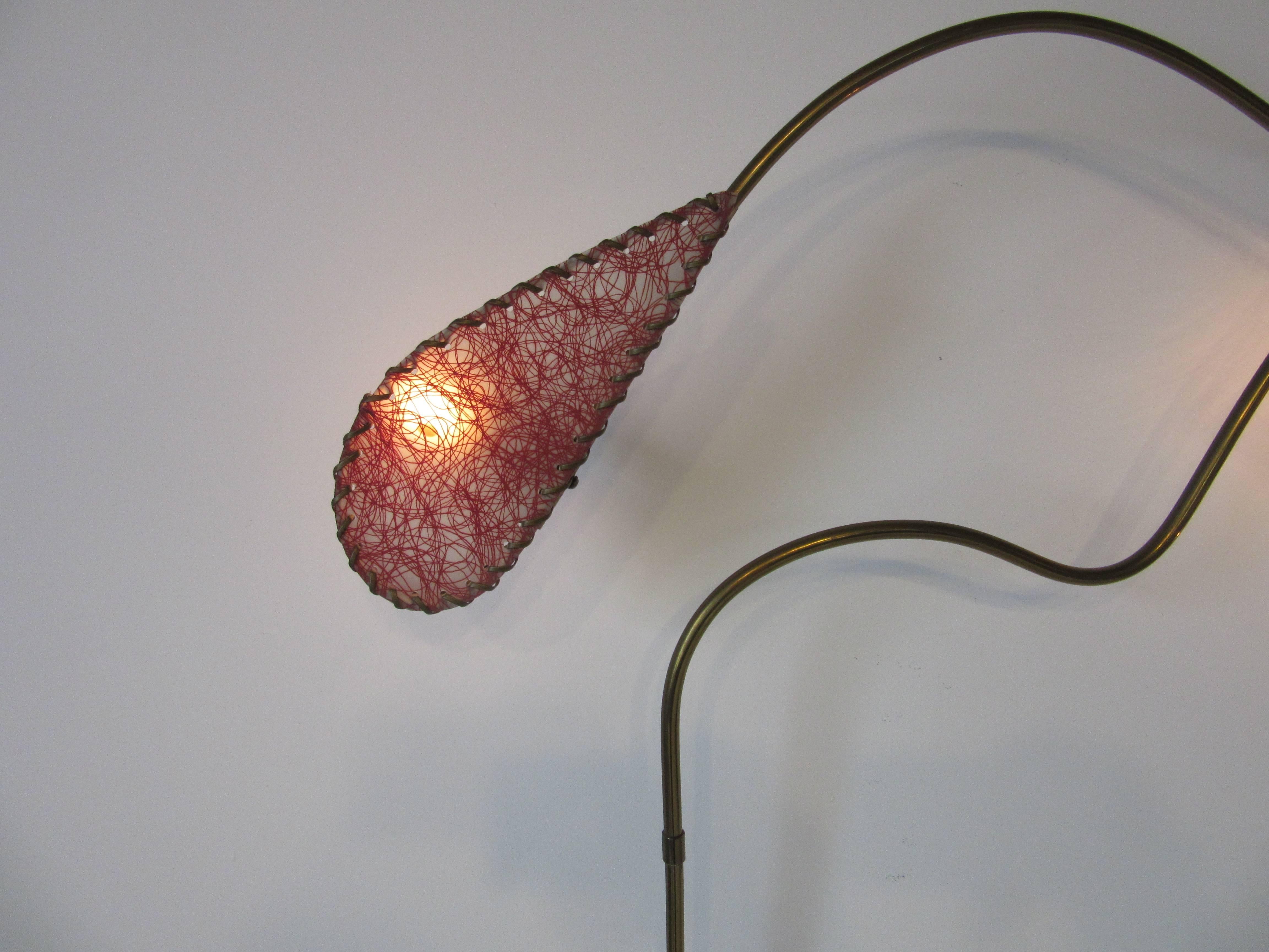 American Rare Brass Sculptural Wall Light by Majestic