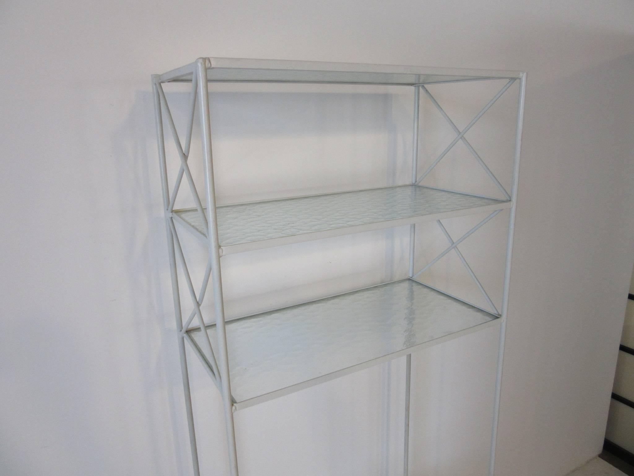 glass etagere bookcase