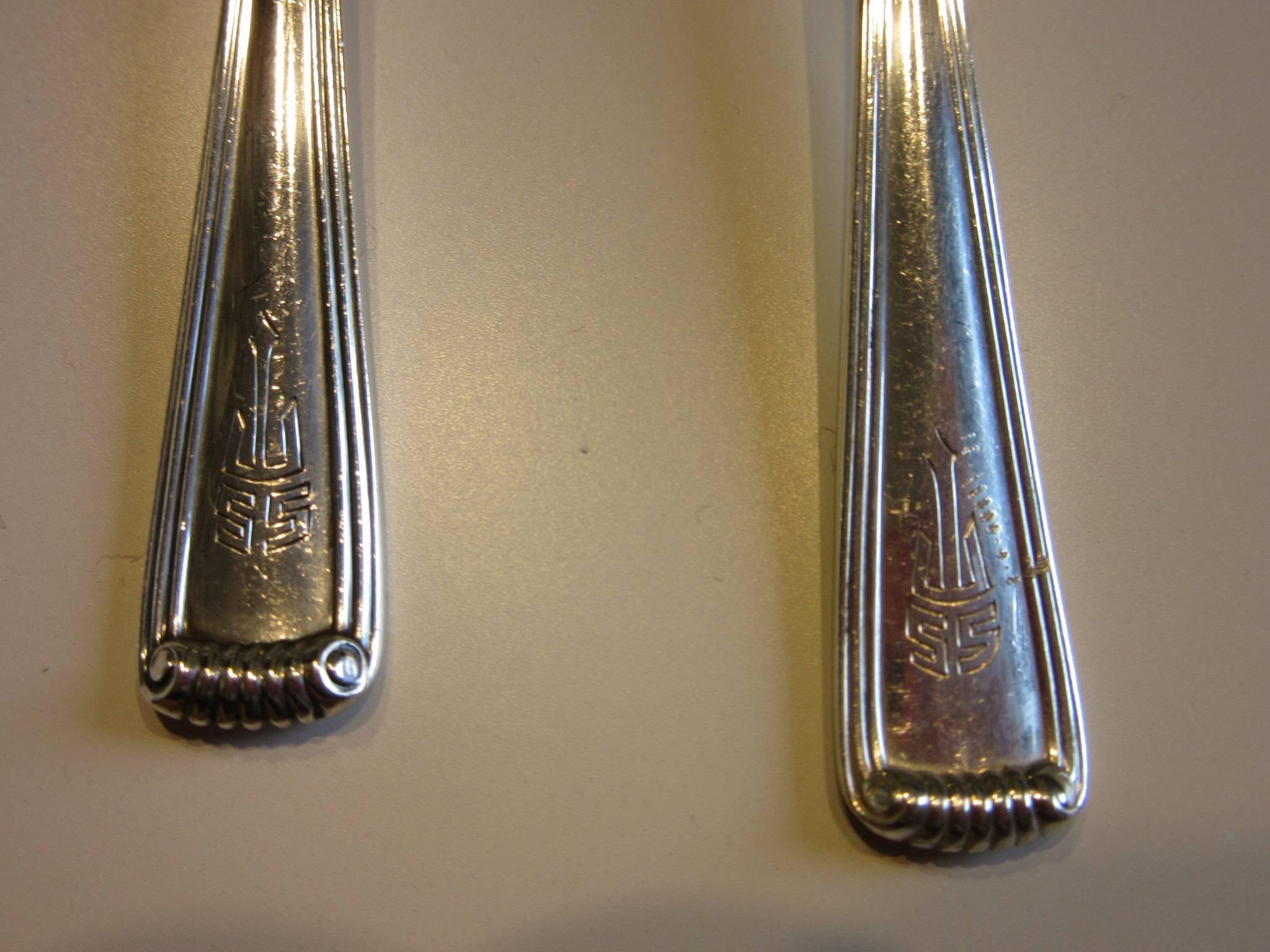 American 80-Piece Sterling Flatware Set by Frank Herschede Co.