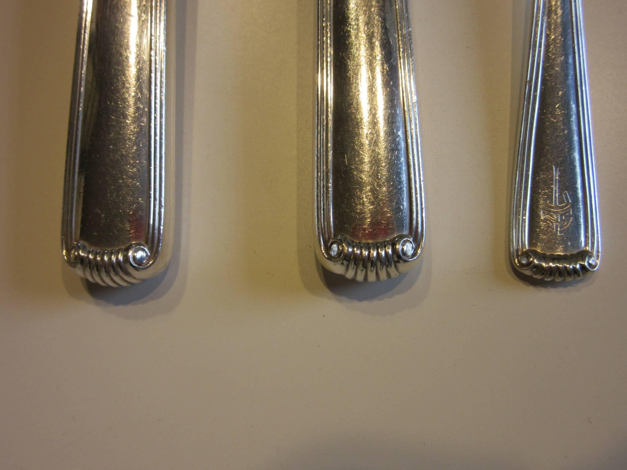 80-Piece Sterling Flatware Set by Frank Herschede Co. In Good Condition In Cincinnati, OH