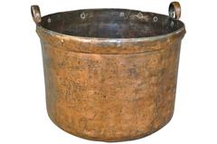 Large Spanish Cauldron, Pot in Copper