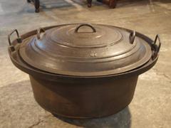 French 19th Century Cast Iron Duck Scalding Pot or Fire Pit