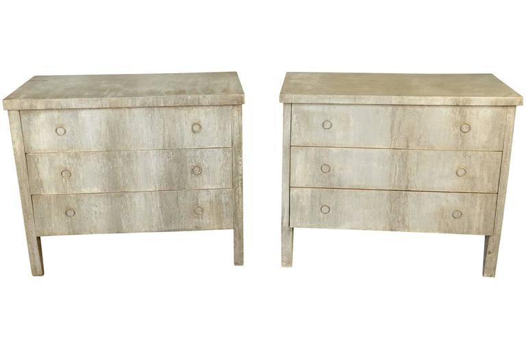 Terrific Pair of 19th Century Spanish Commodes Clad in Zinc at 1stDibs
