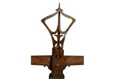 French 19th Century Balance or Scale in Wood, Iron and Brass