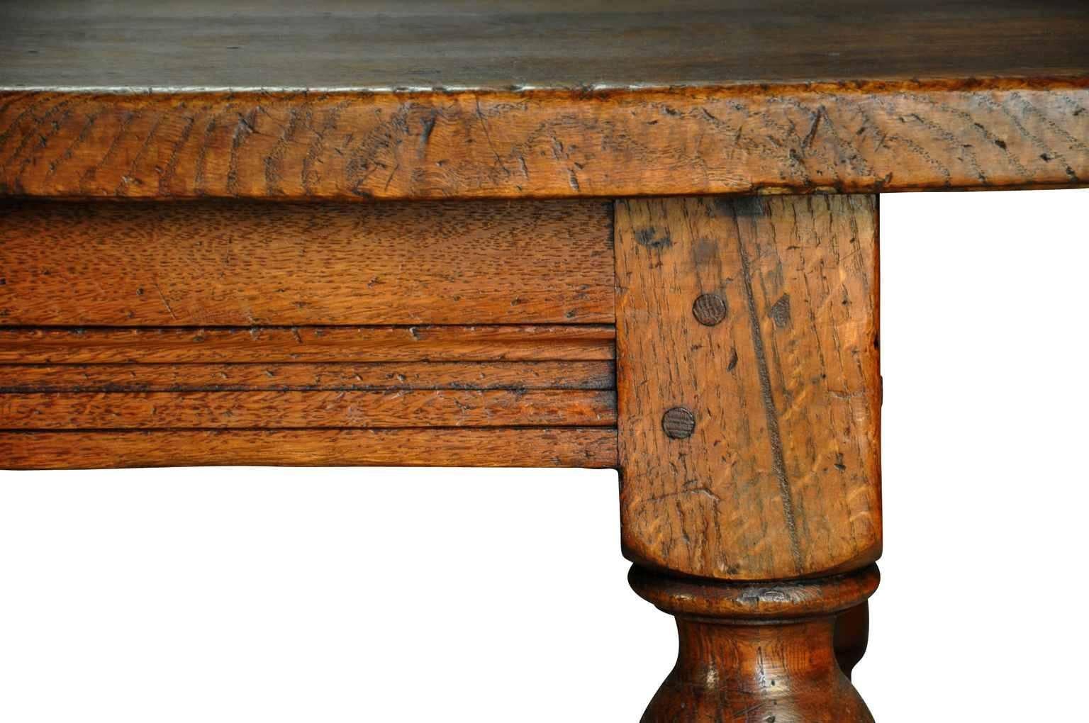 French 19th Century Farm Table in Chestnut 1