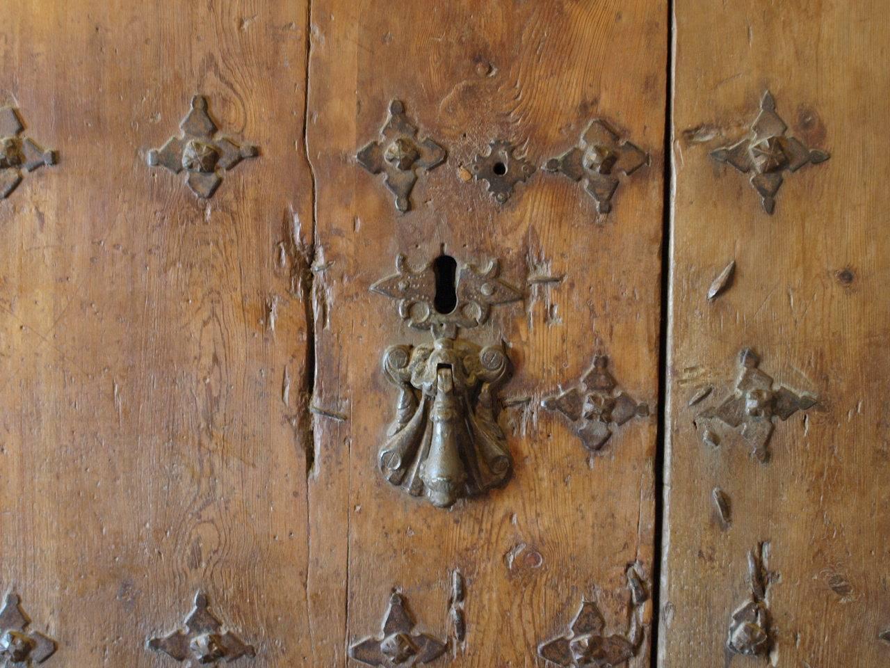 Exceptional and Monumental 17th Century Spanish Entry Door In Good Condition In Atlanta, GA