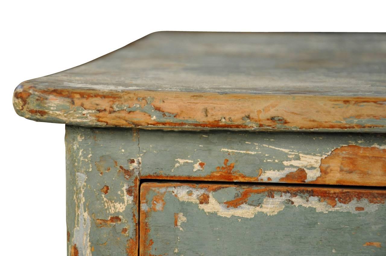 Wood 18th Century Painted Commode From Portugal