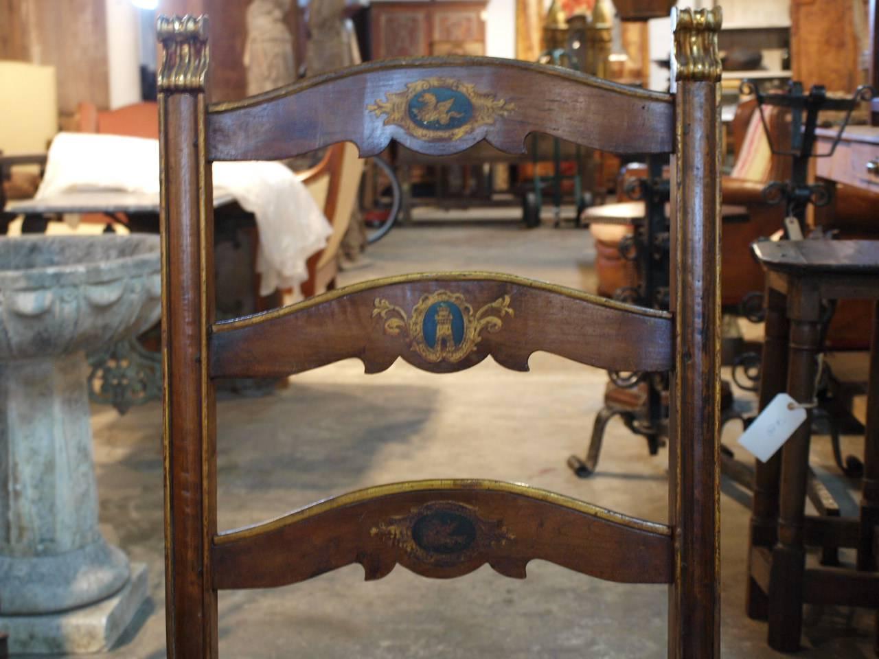 Pair of 18th Century Italian Chairs 1