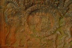 16th Century French Fireback in Cast Iron