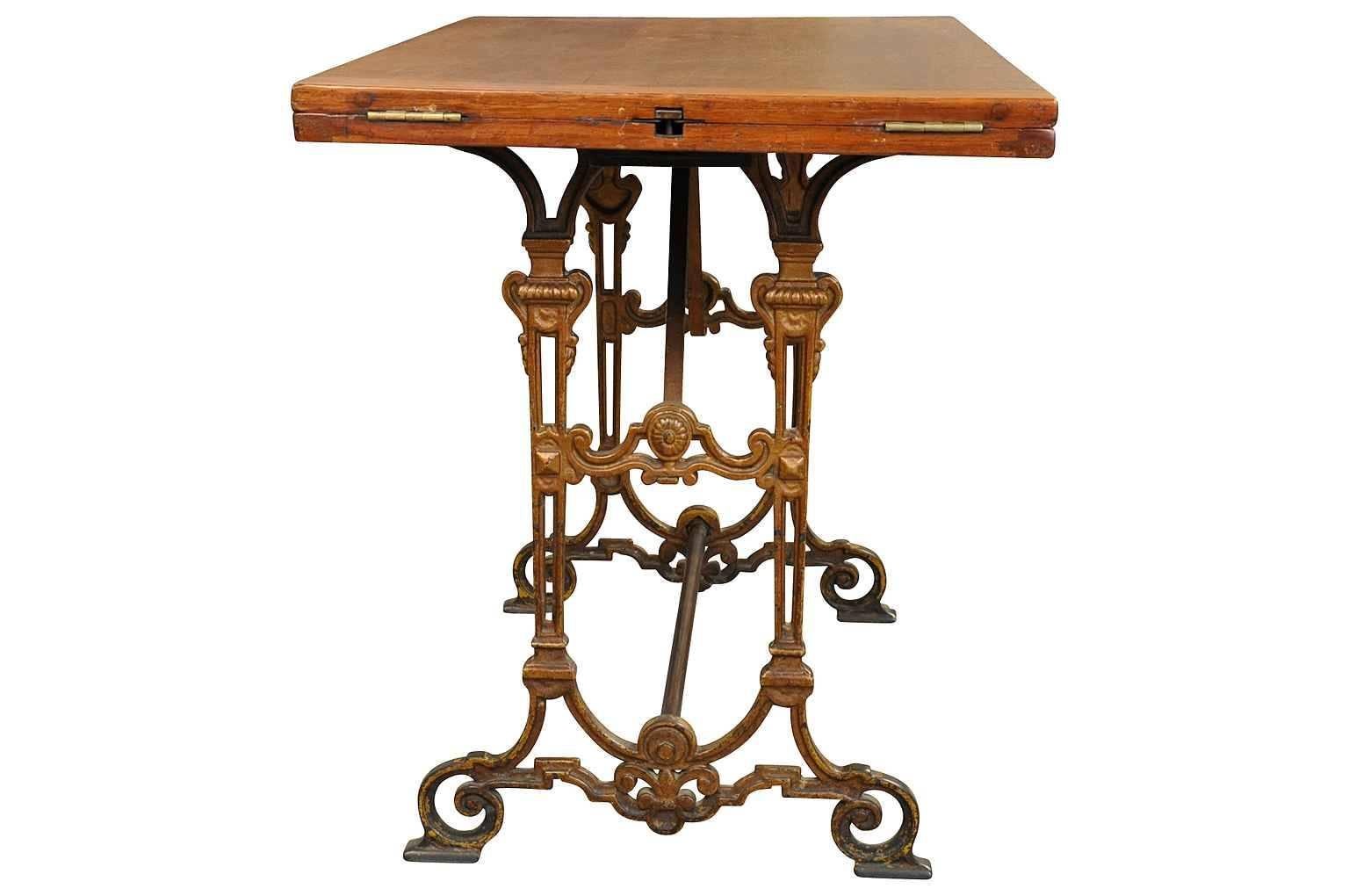 Iron French Late 19th Century Bistro Table