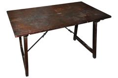 18th Century Spanish Table De Voyage, Travel Table in Walnut