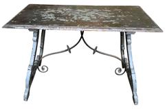 Spanish 19th Century Table in Painted Wood
