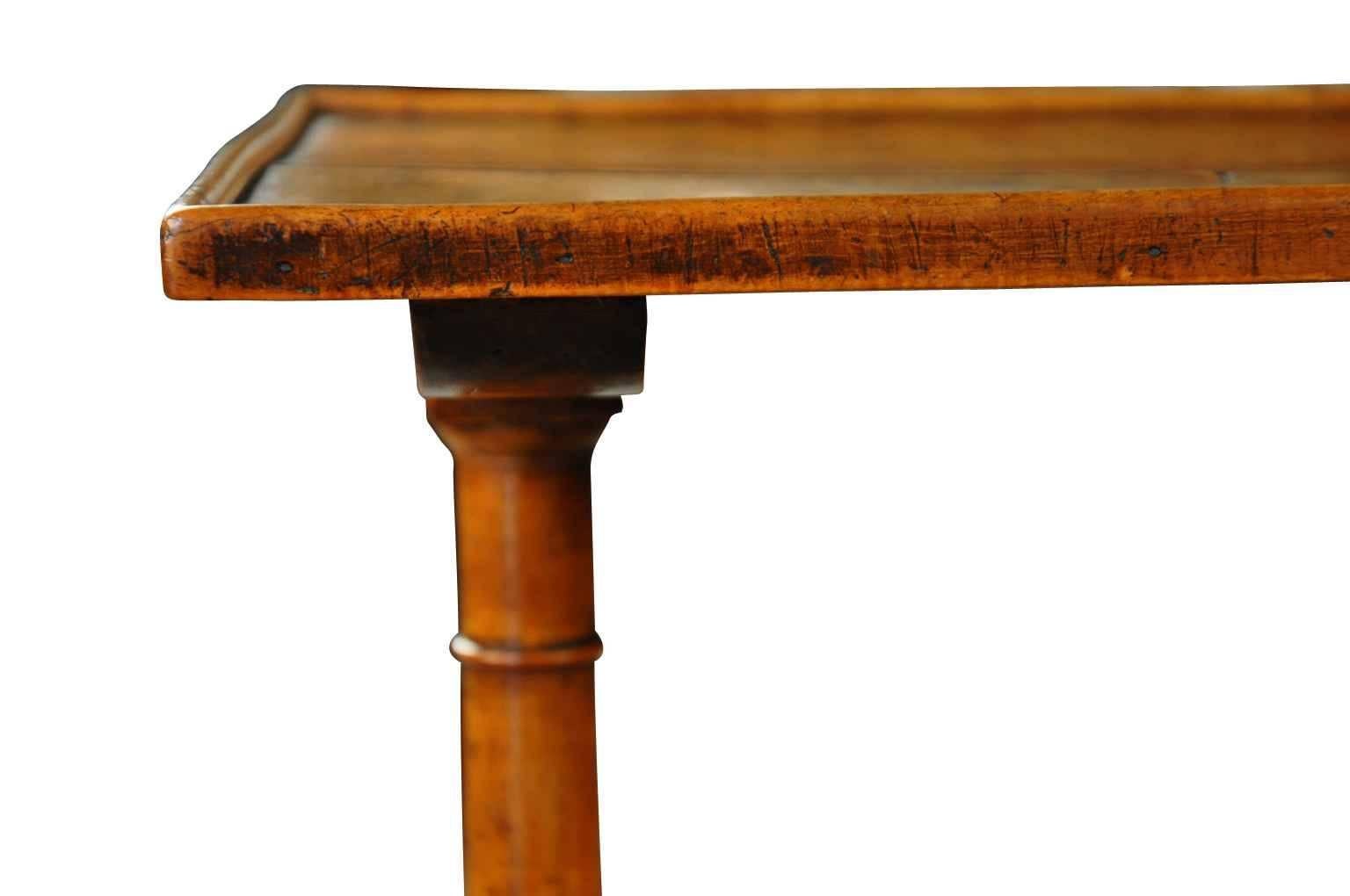 19th Century French Directoire Period Side Table in Walnut