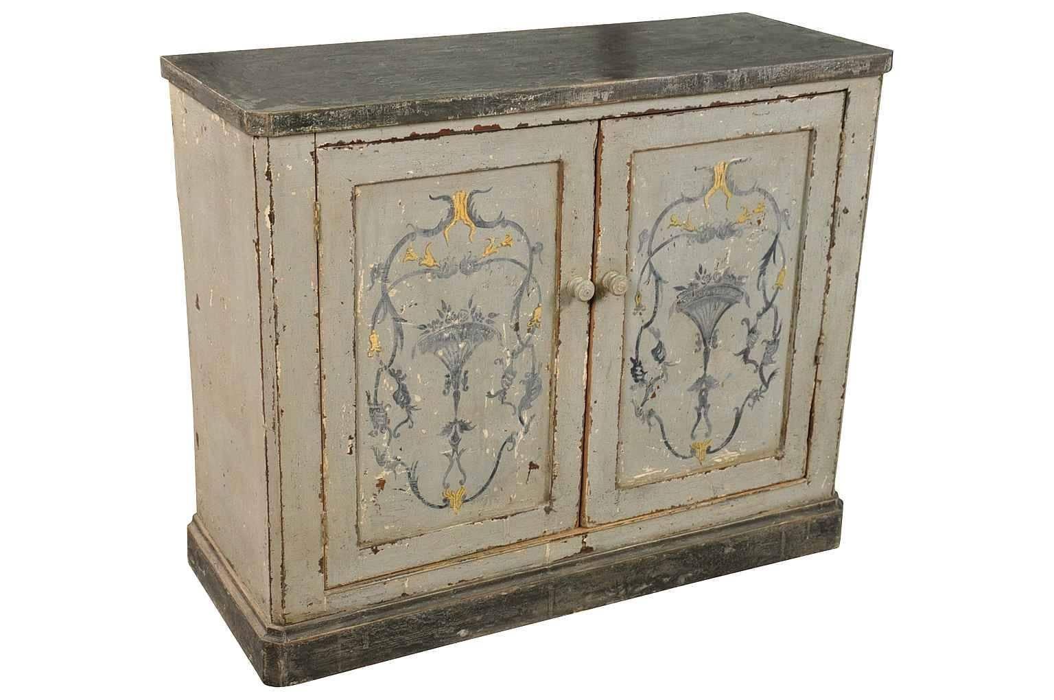 Pair of 19th Century Painted Buffets from Portugal In Good Condition In Atlanta, GA