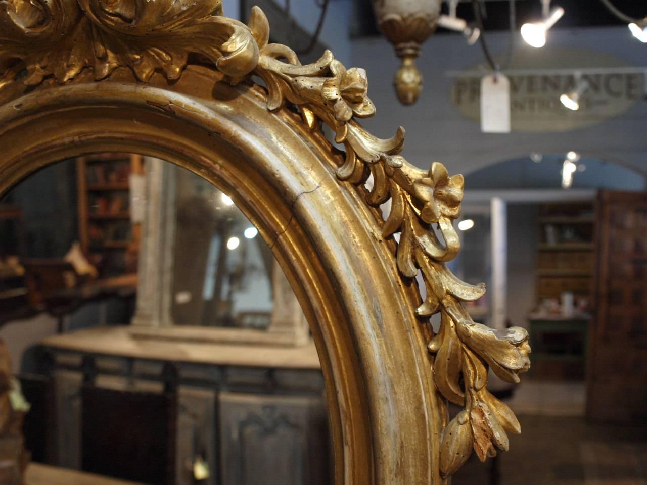 Exceptionnel miroir à cadre d'autel italien du 18ème siècle en vente 2