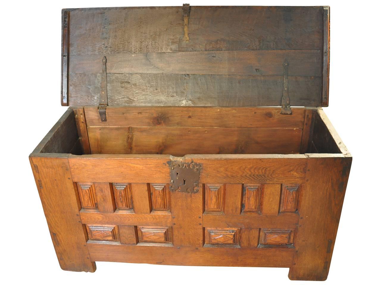 French 19th Century Louis XIII Style Trunk In Excellent Condition In Atlanta, GA