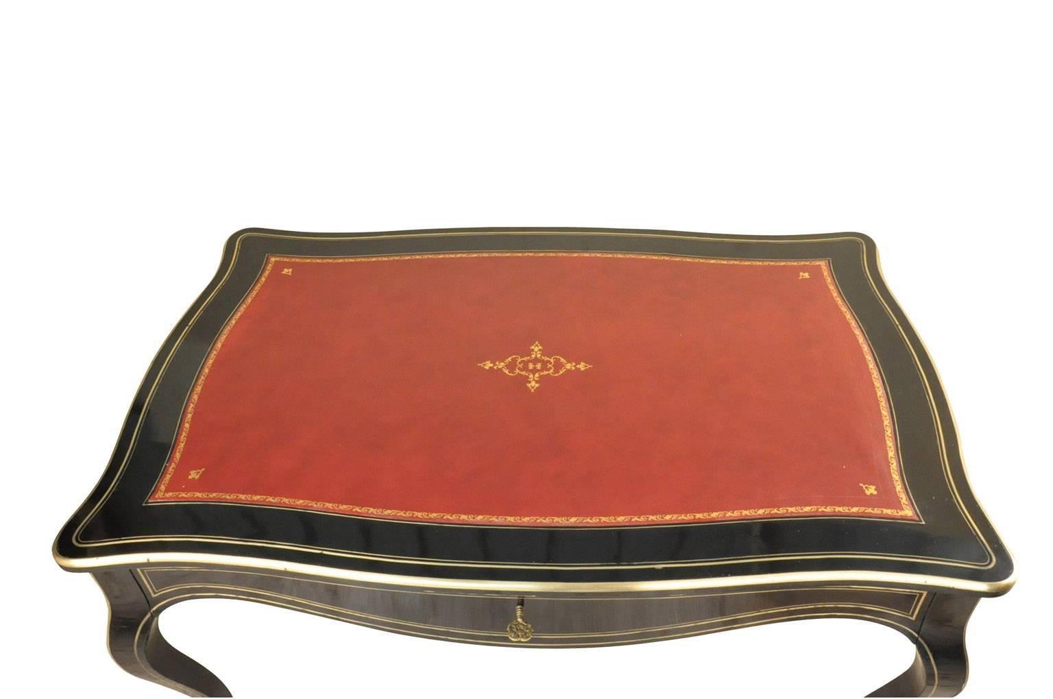 French Napoleon III Bureau Plat - Desk For Sale 2