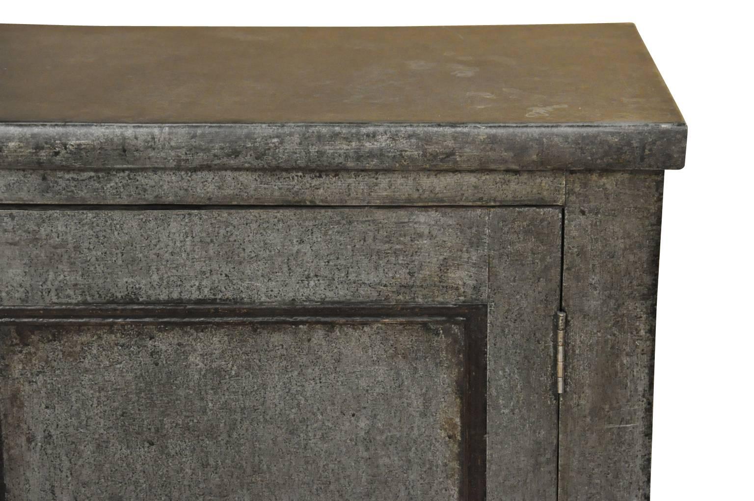 Pair of 19th Century Spanish Buffets Clad in Zinc 3