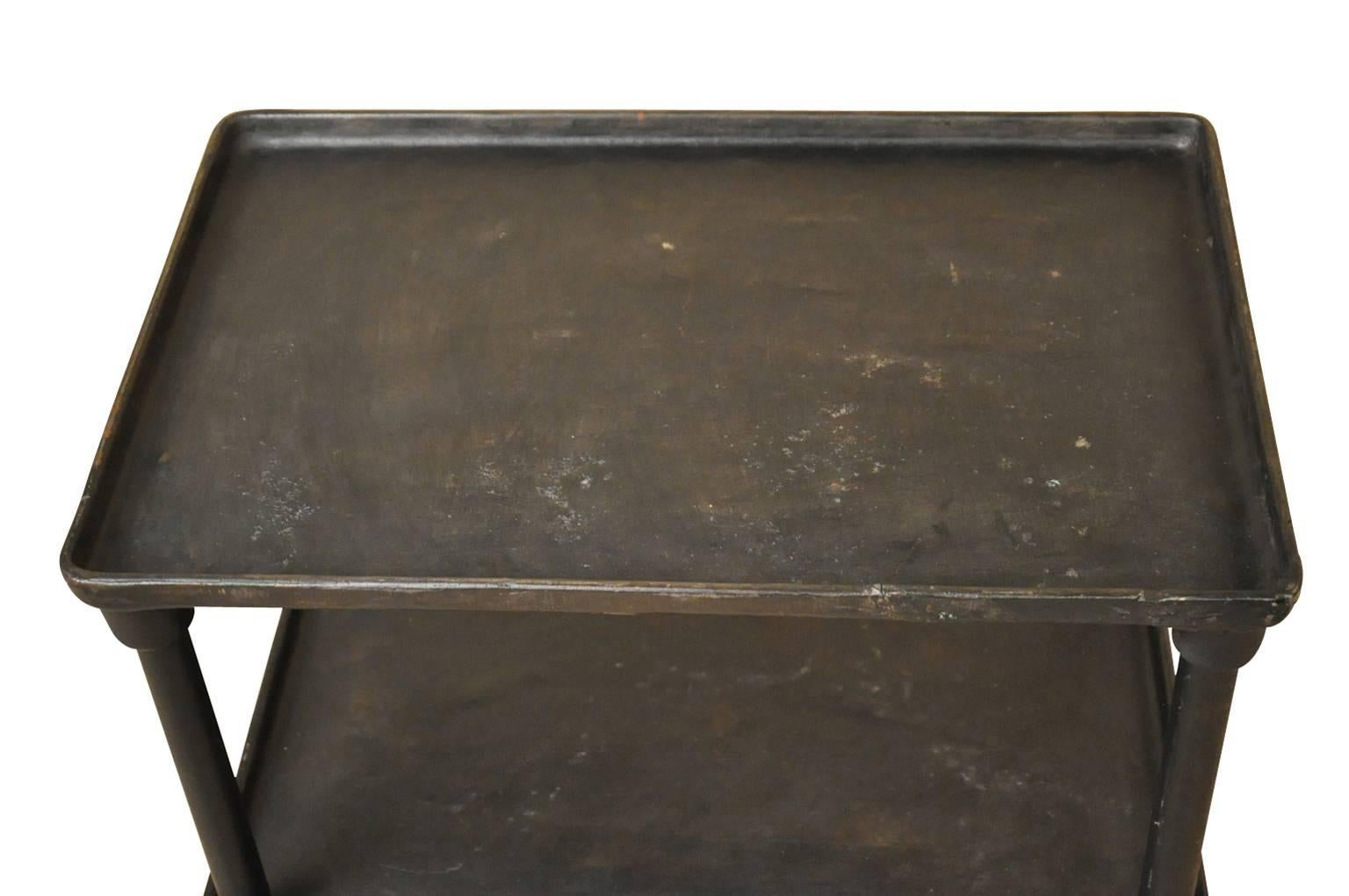 Pair of 19th Century French Industrial Side Tables in Cast Iron  3