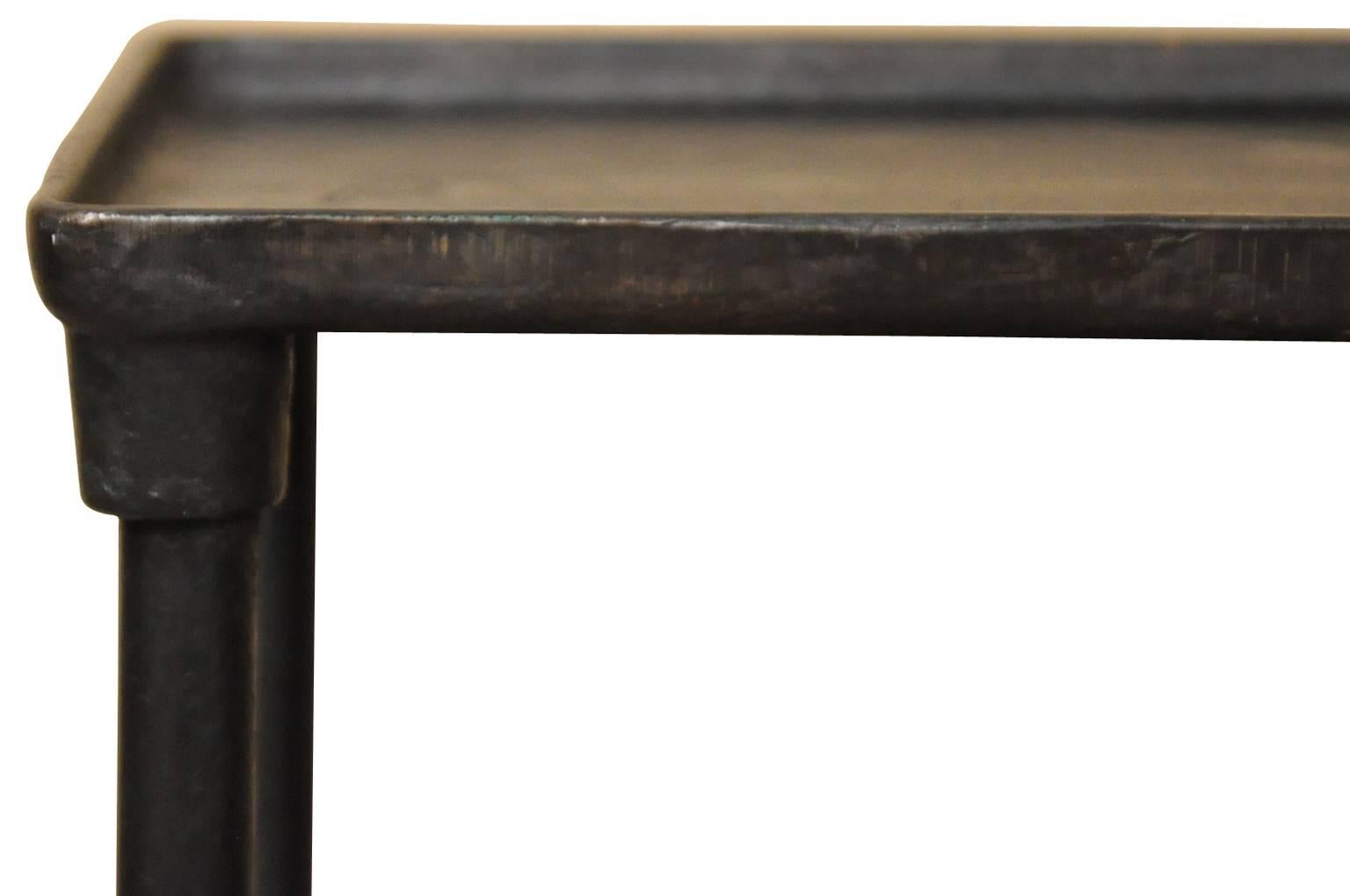 Pair of 19th Century French Industrial Side Tables in Cast Iron  4