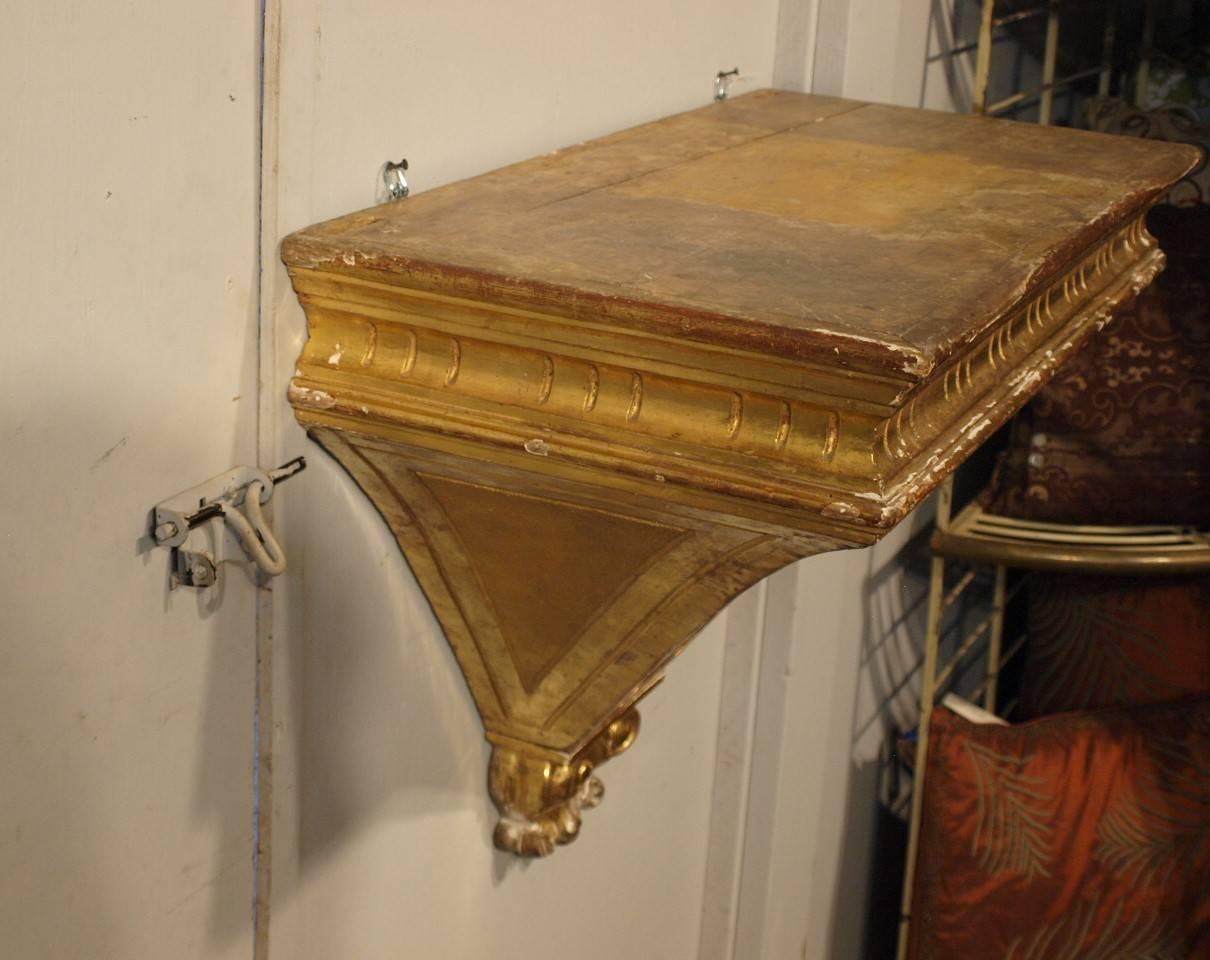 Italian 18th Century Wall Suspended Console For Sale 1