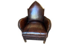 French Early 20th Century Club Chair