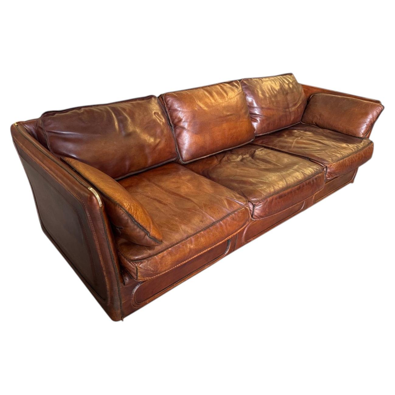 Roche Bobois Leather Sofa
