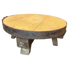 French 19th Century Pressoire Coffee Table - Table Basse
