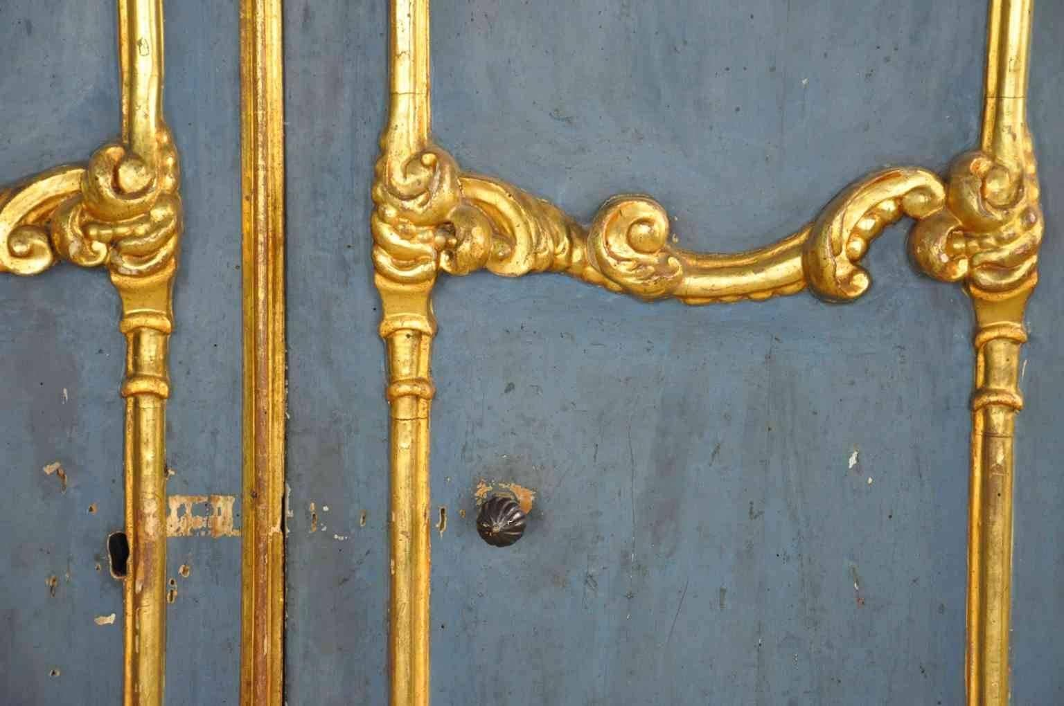 Gilt Sensational Pair of 18th Century Italian Doors