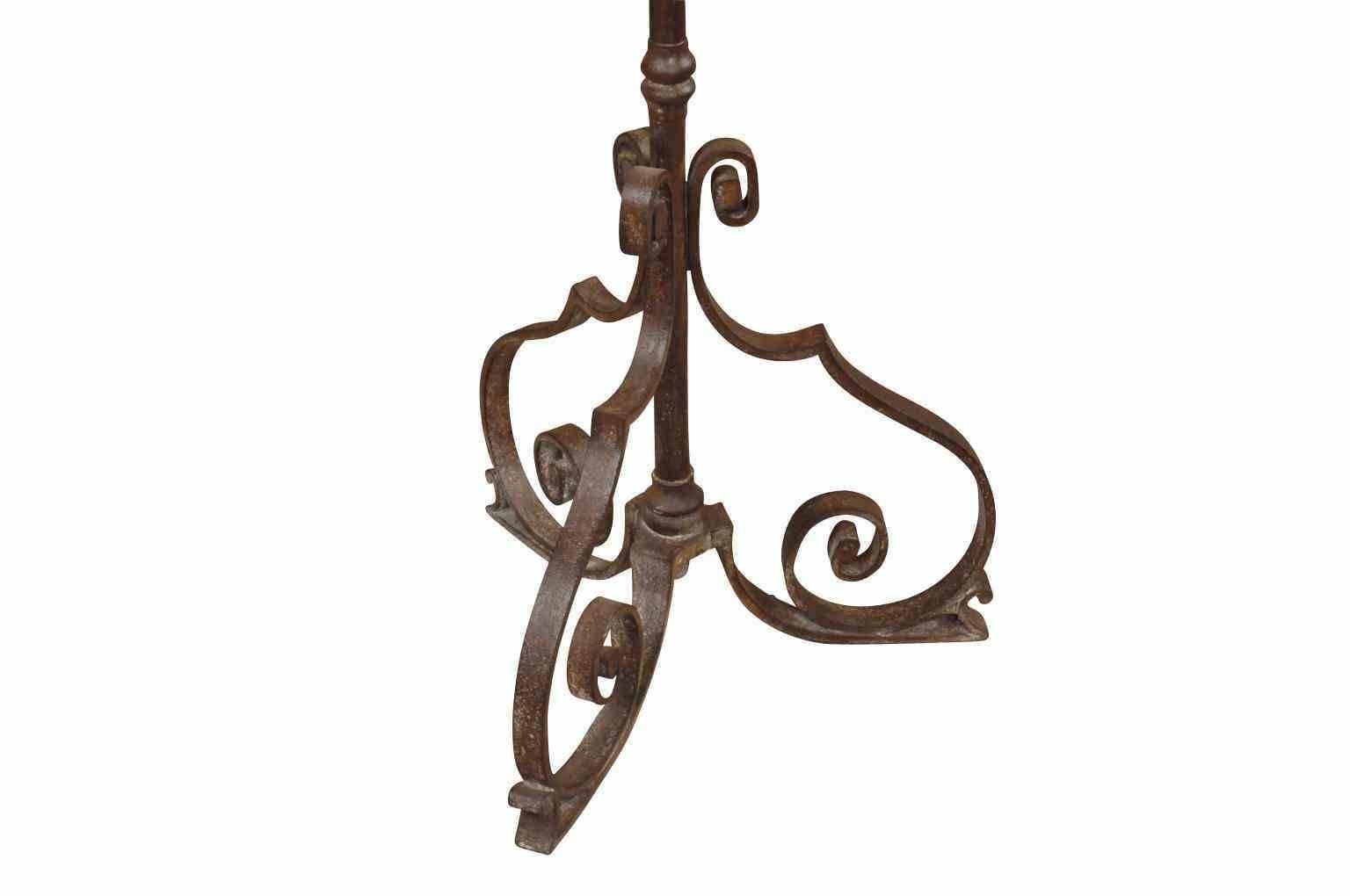 19th Century French Lectern, Book Stand in Iron 1