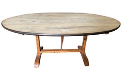 French Oval Shape Wine Tasting Table